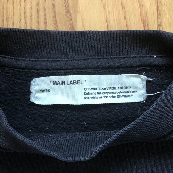 OFF-WHITE (Size XS) Tiger Sleeve Black Crewneck - Picture 8 of 11